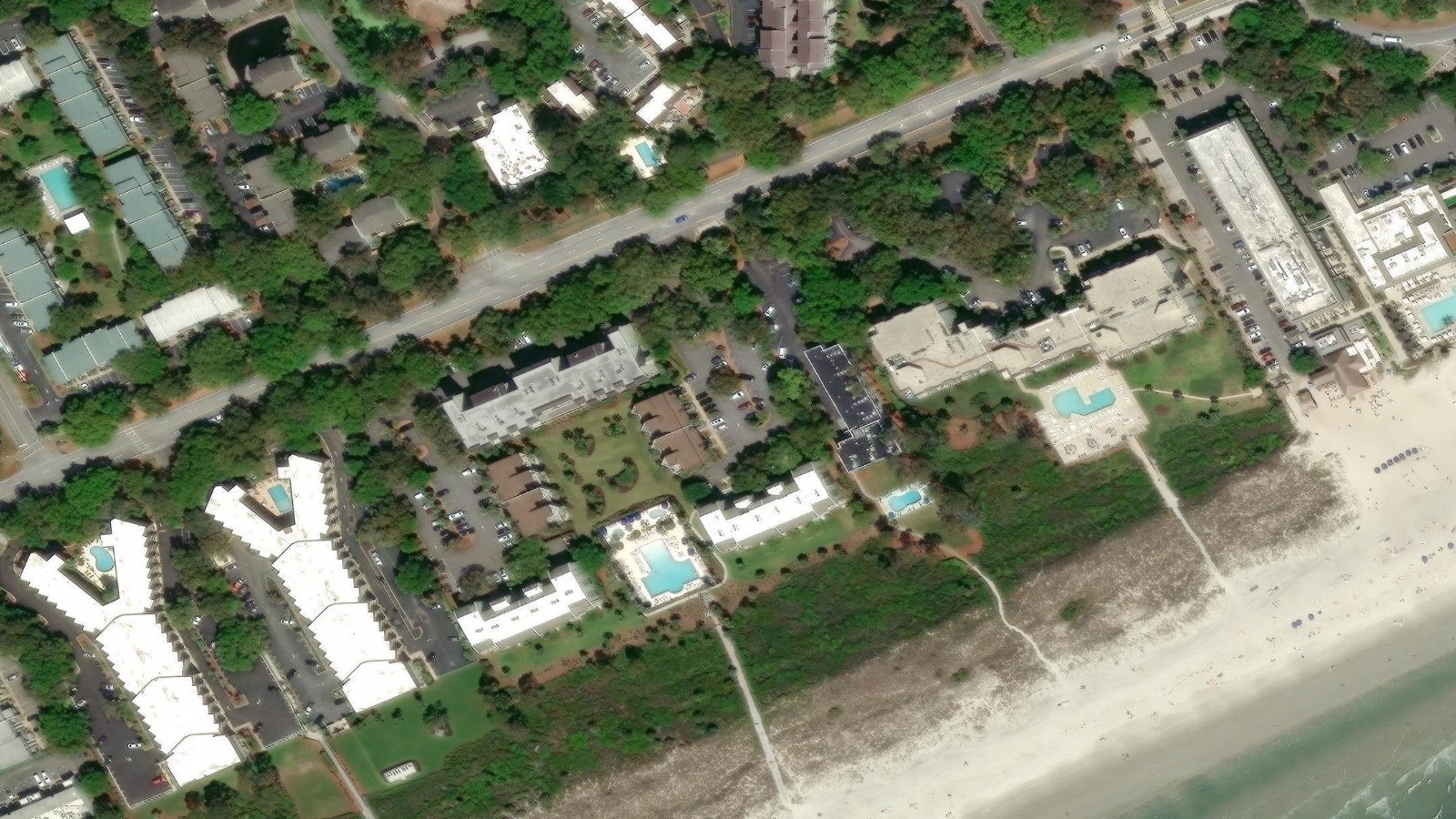 Seaside Villas oceanfront vacation rentals in Forest Beach, Hilton Head Island